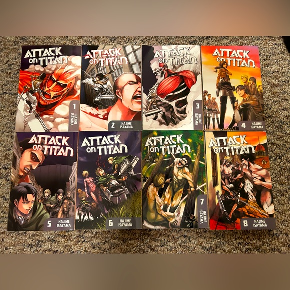 Barnes & Noble | Other | 8 Attack On Titan Manga | Poshmark